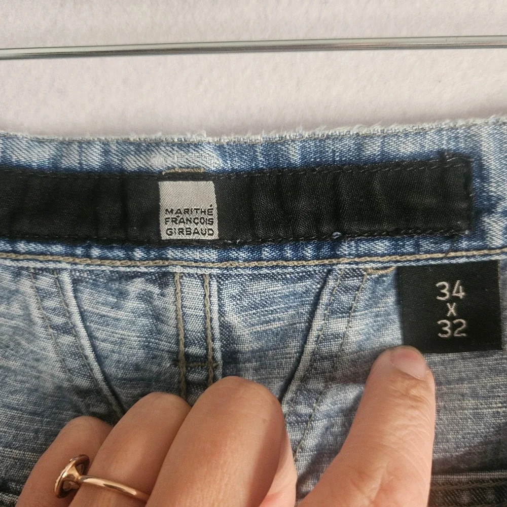 Vintage Marithe Francois Girbaud Baggy Jeans Light Wash 34x29 90s Streetwear